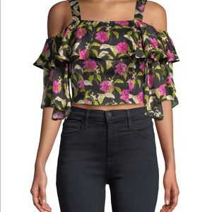 NWT Milly Floral Crop Top